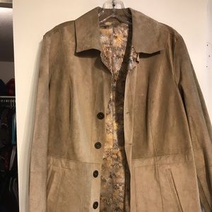 Chico’s reversible leather coat